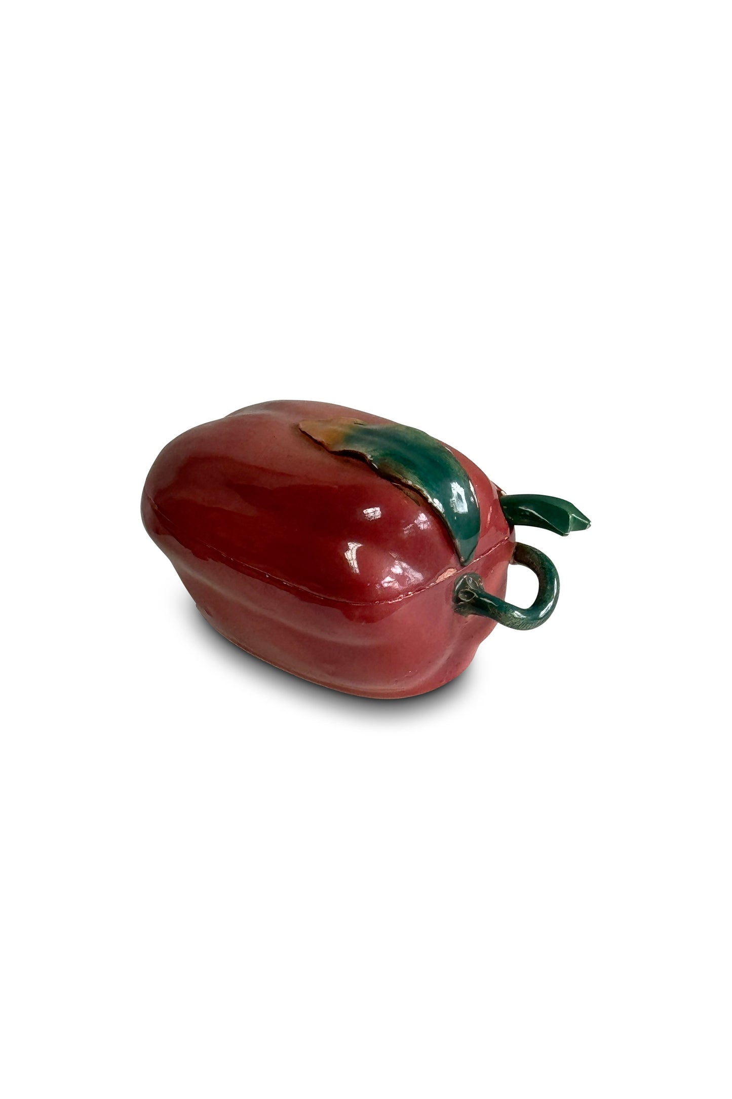 Vintage Hand Painted Chili Pepper Salsa Bowl & Spoon 3 piece Set