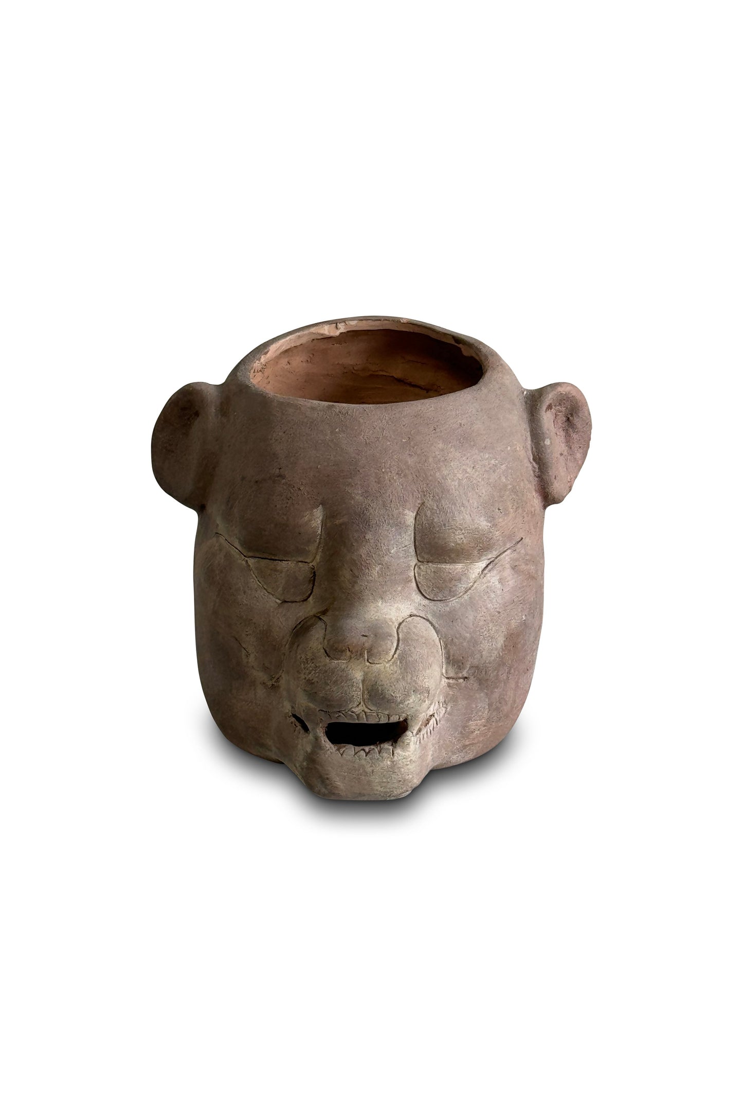 Vintage Jaguar Pot in the Style of Zoomorphic Pot from Tabasco