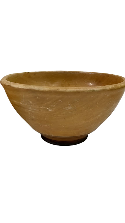Vintage mesquite Wooden bowl Signed Lorenzo