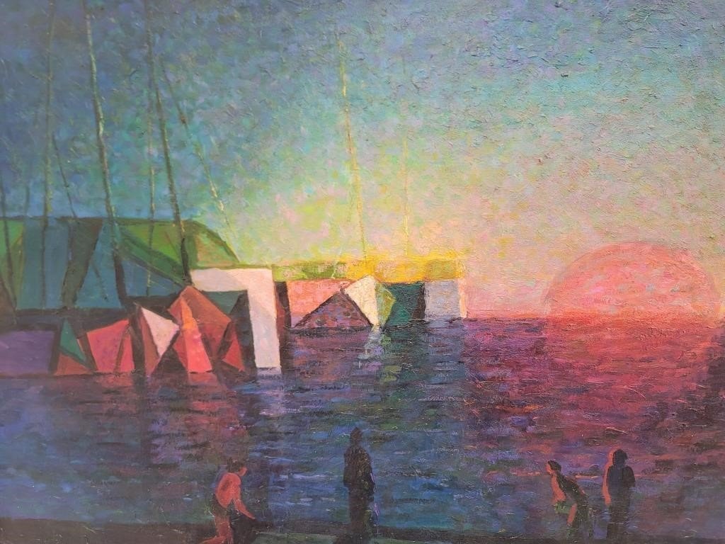 Oil painting on canvas unsigned, believed to be Constantine Cherkas