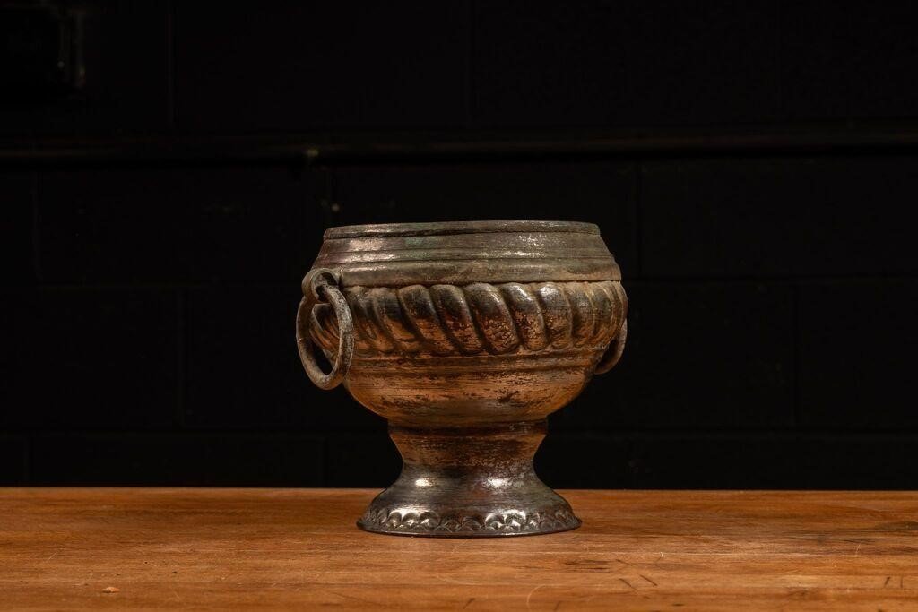 Vintage Metal Incense Urn