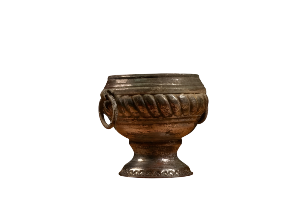 Vintage Metal Incense Urn