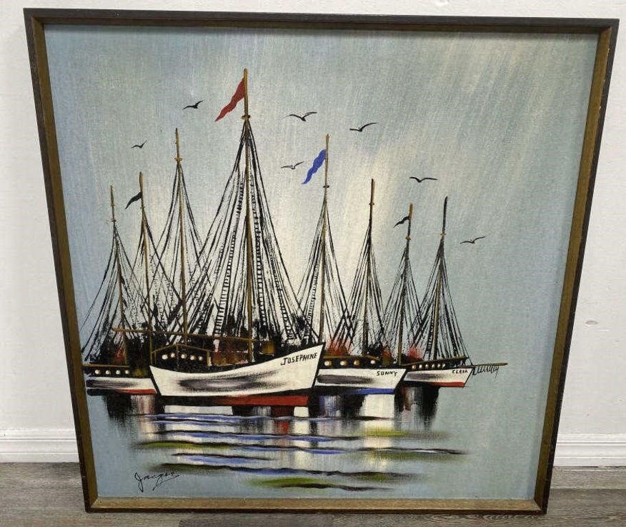 Nautical Seascape Oil Painting on canvas