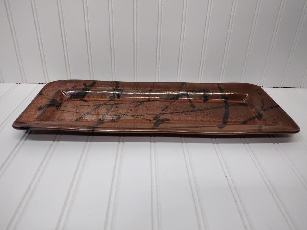 Studio Pottery Art Dish signed