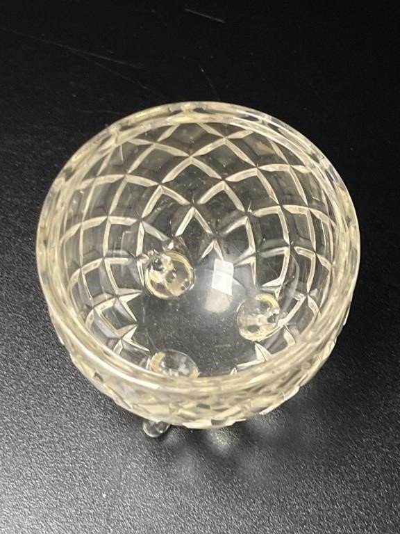 Slovakian Crystal Pineapple shaped Candy Jar