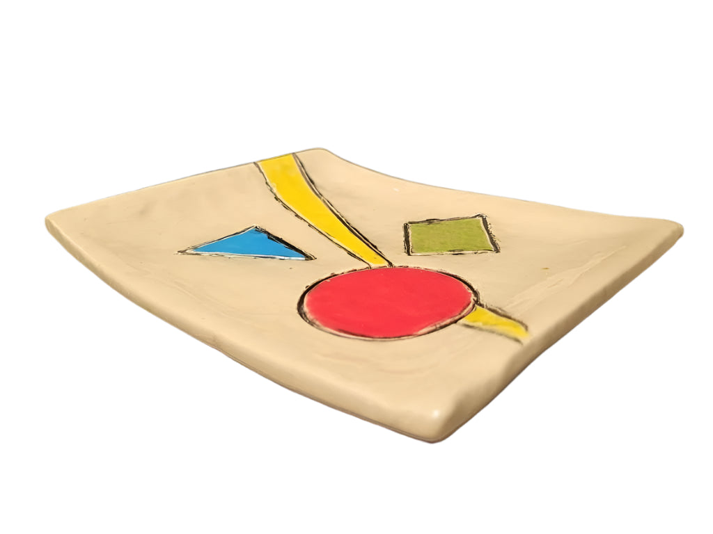 MCM Handcrafted Ceramic Plate