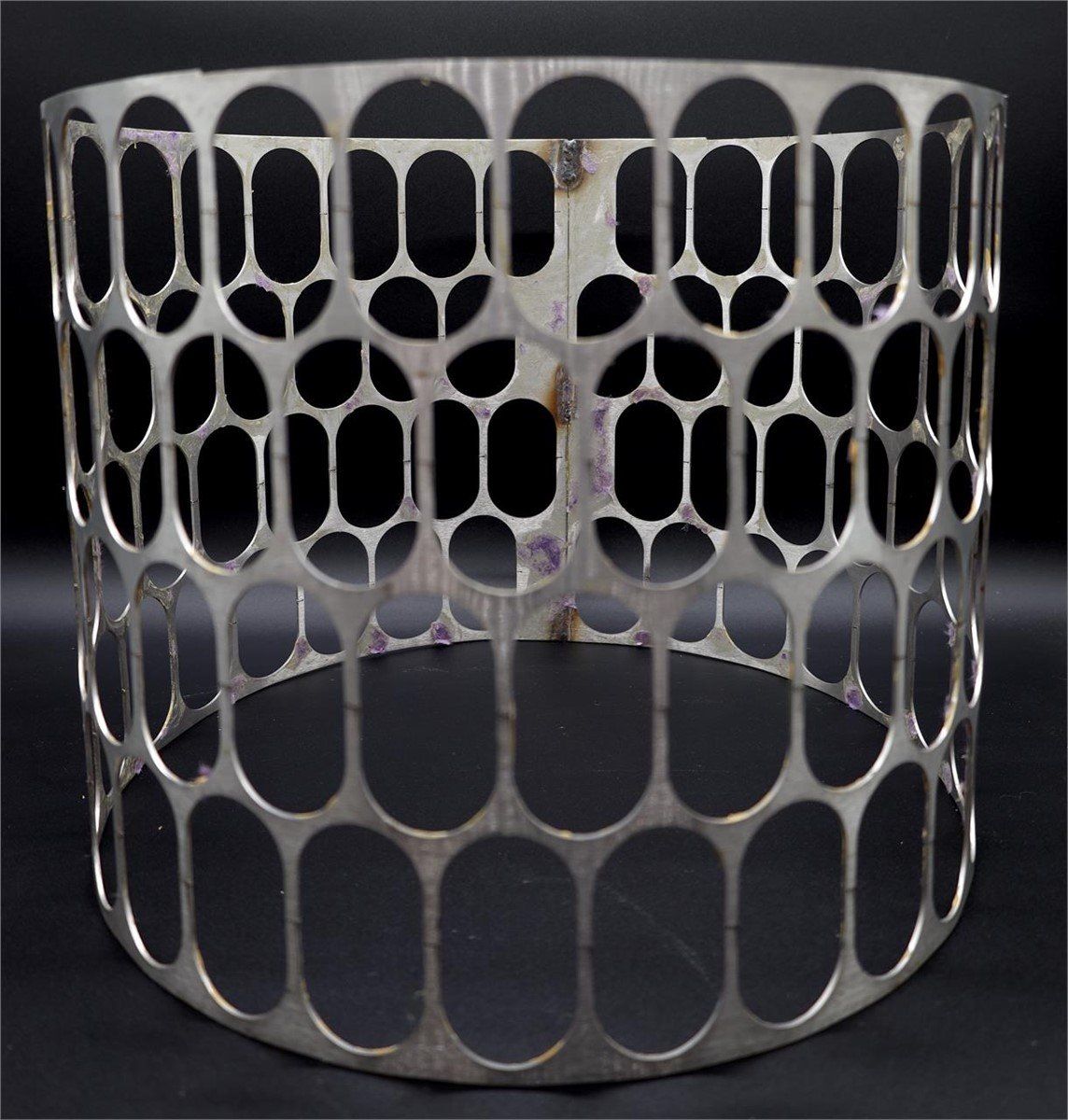 Set of two Steel Fabricated Lamp Shades or Drums by Tobeto