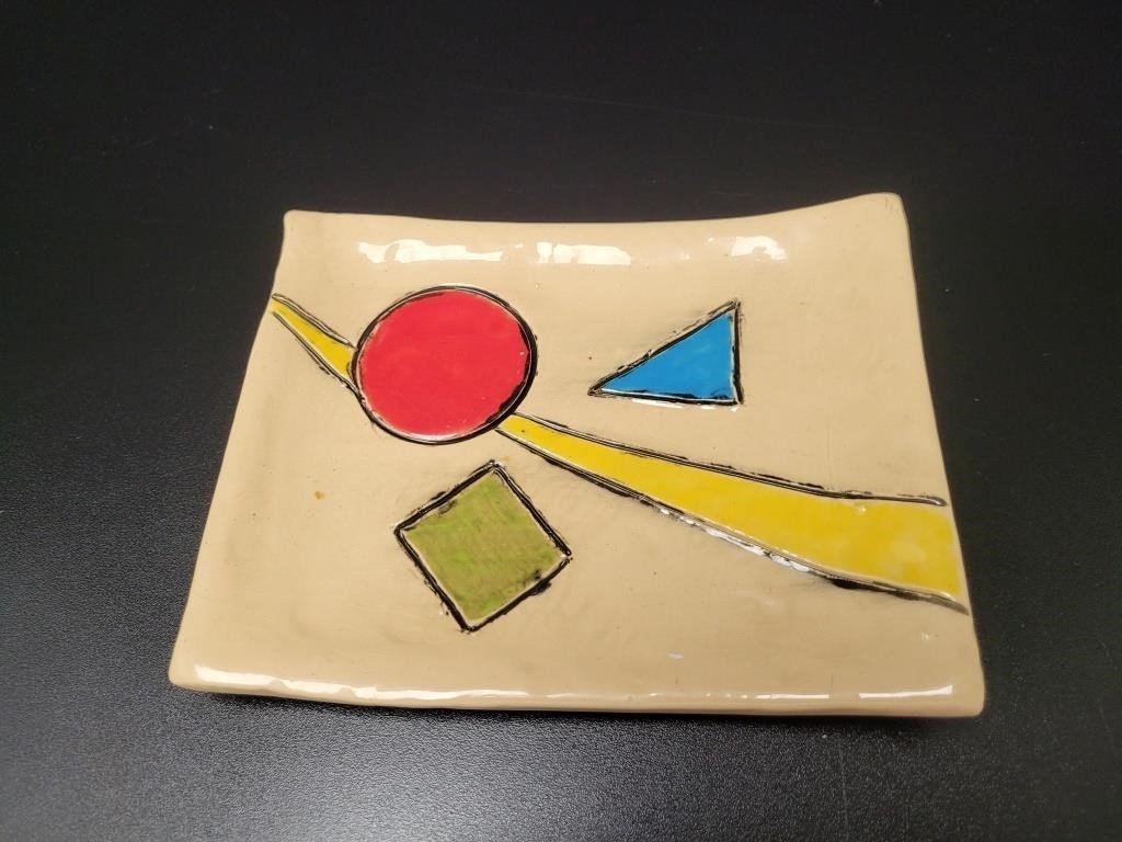 MCM Handcrafted Ceramic Plate