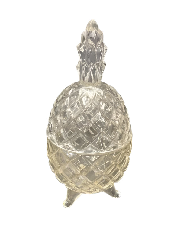 Slovakian Crystal Pineapple shaped Candy Jar
