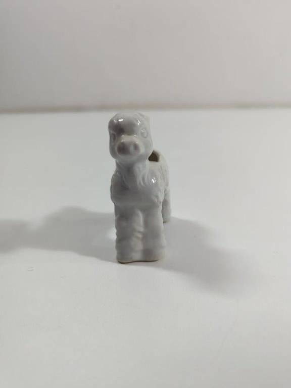 Vintage Lamb Toothpick Holder porcelain