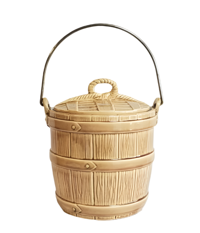 Vintage McCoy bucket cookie jar