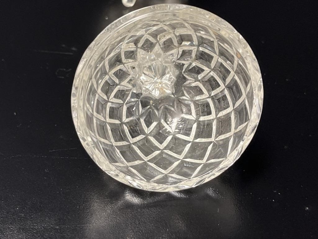 Slovakian Crystal Pineapple shaped Candy Jar