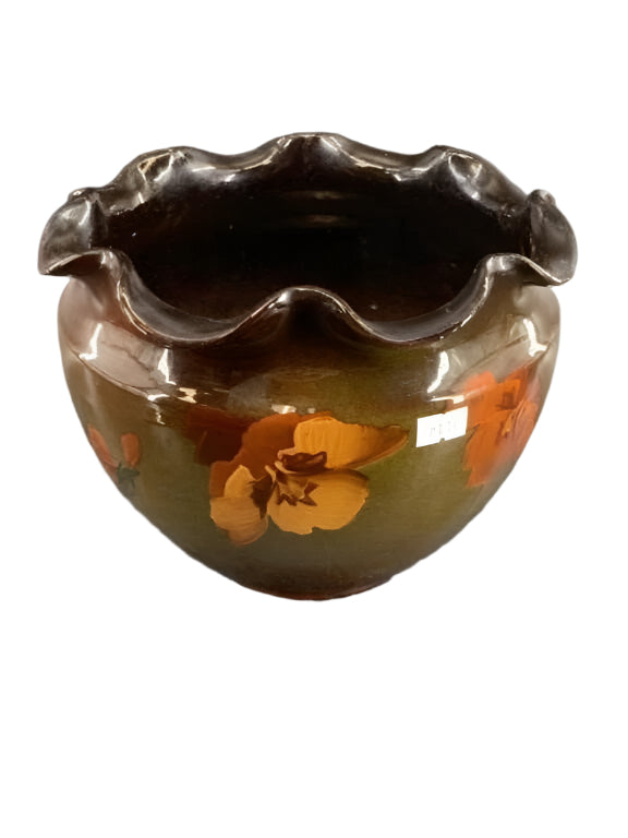 Weller Louwelsa Vase Hand Painted - Ruffled rim
