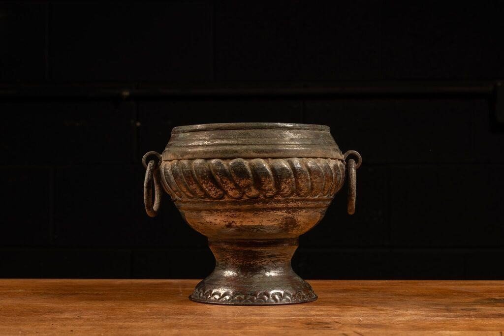 Vintage Metal Incense Urn
