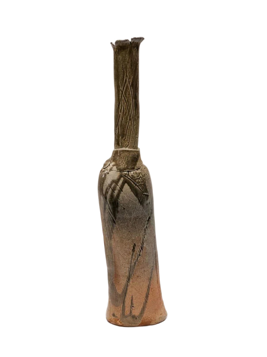 STUDIO POTTERY FREEFORM VASE SIGNED