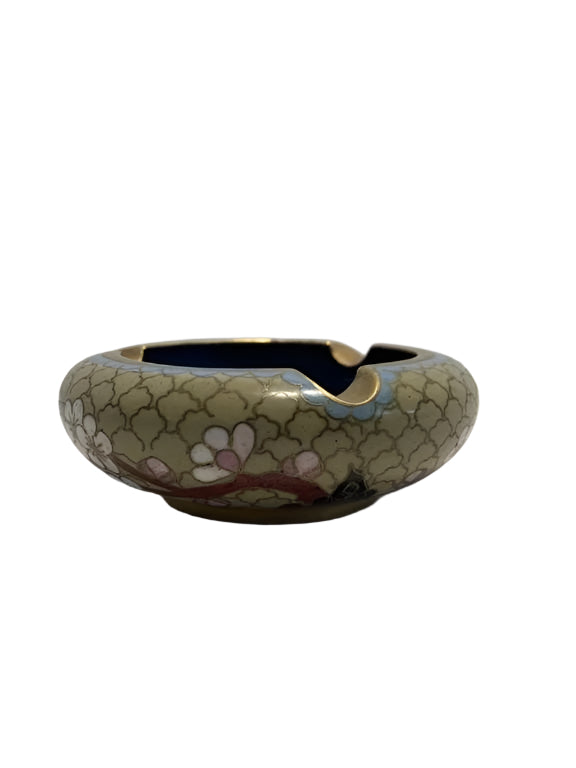Vintage Chinese Cherry Blossom Ashtray