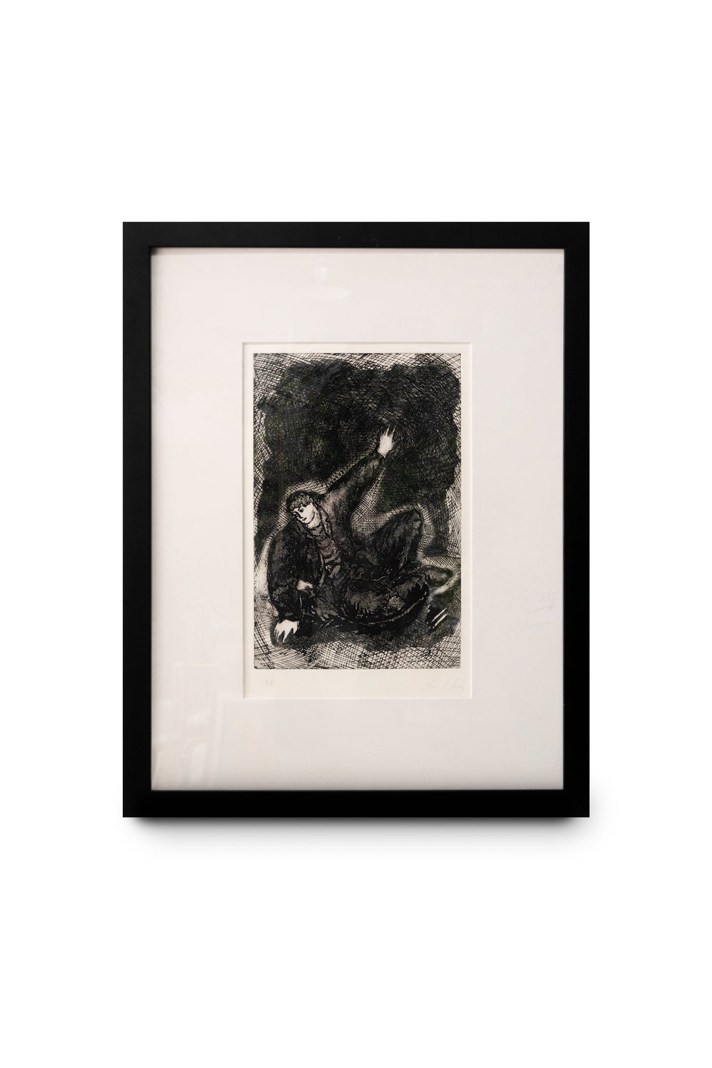 Sandro Chia Signed Lithograph, Artist Proof (SItting Lady Series, Circa 1980s)