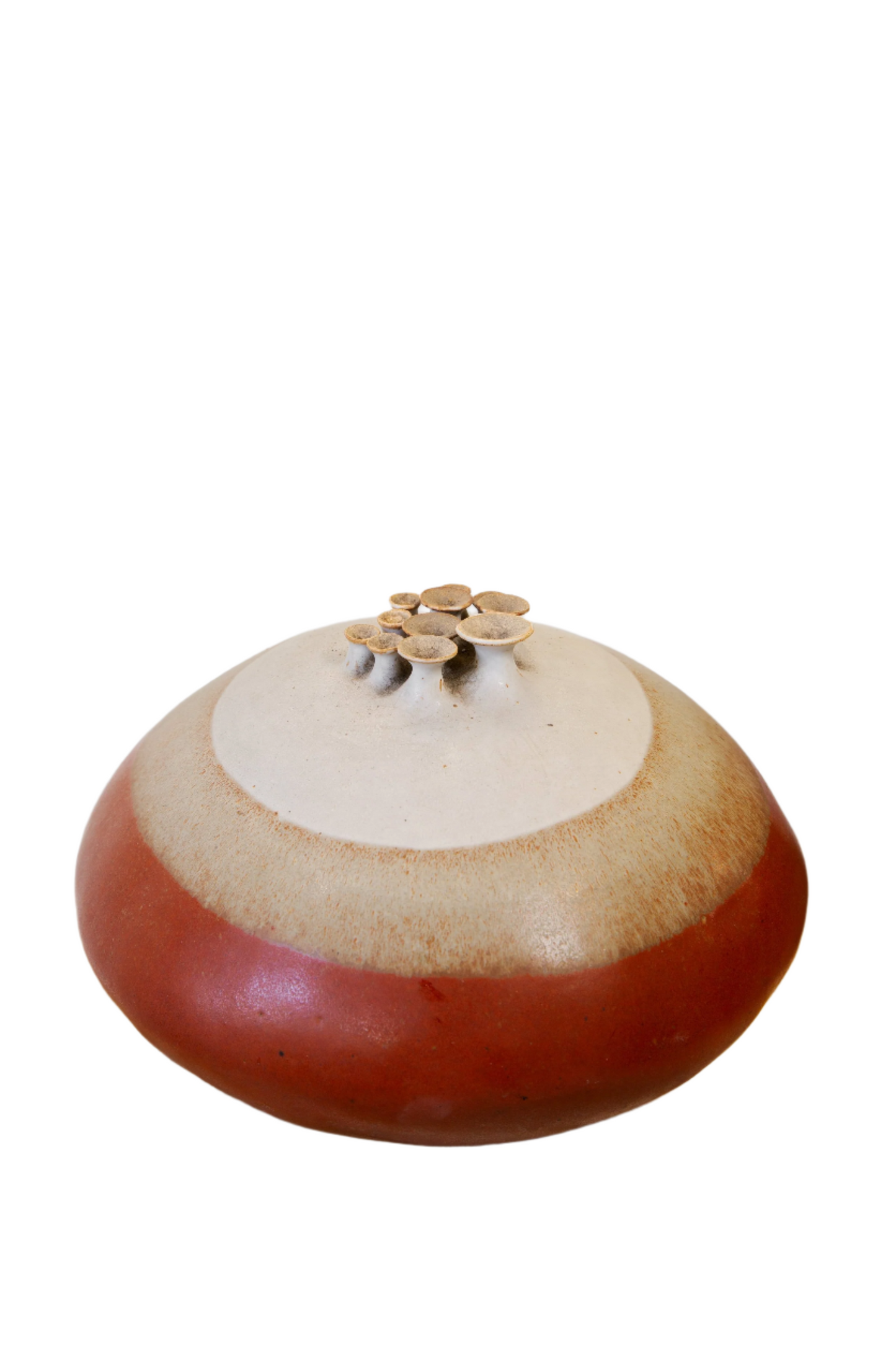 Ceramic Multi-opening Weedpot Signed