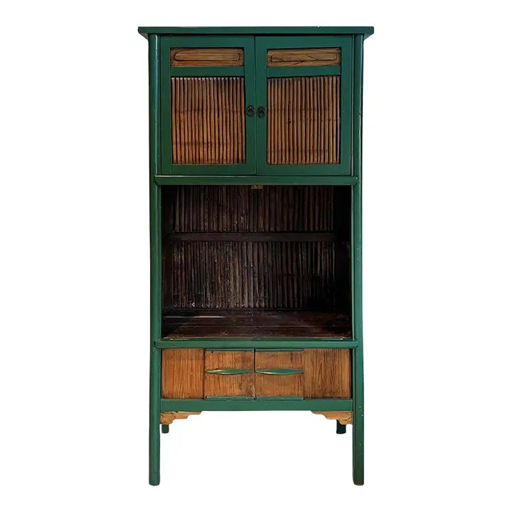 Three-Tiered Chinese Bamboo Cabinet