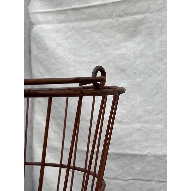 Primitive Egg Gathering Wire Basket