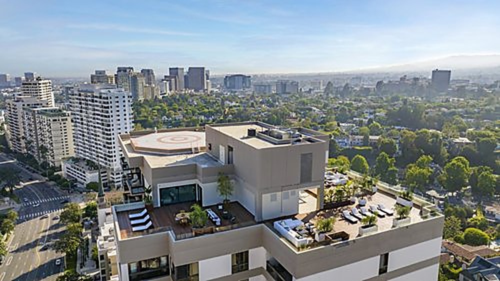 Wilshire Penthouse garden, Los Angeles landscape design by Hommes + Gardens, view 8