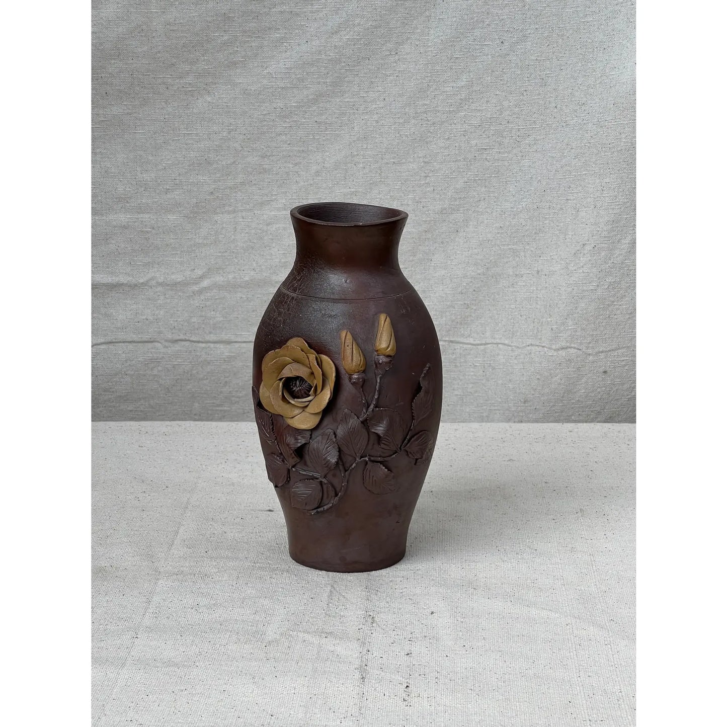 1944 Normandy France Handmade Pottery Vase