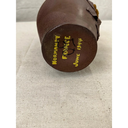 1944 Normandy France Handmade Pottery Vase