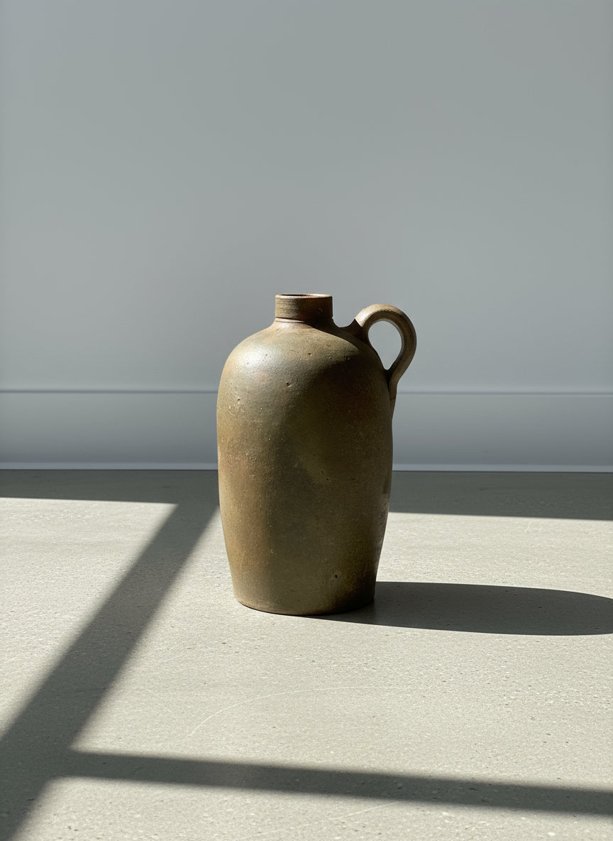 19th-Century Strasburg, Virginia Stoneware Jug in the Manner of George W. Miller