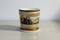 19th century porcelain cachepot tucker factory hand painted landscape