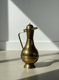 Mid-20th Century Hand-Hammered Brass Albanian Lidded Ewer – Marked “Albania 861”
