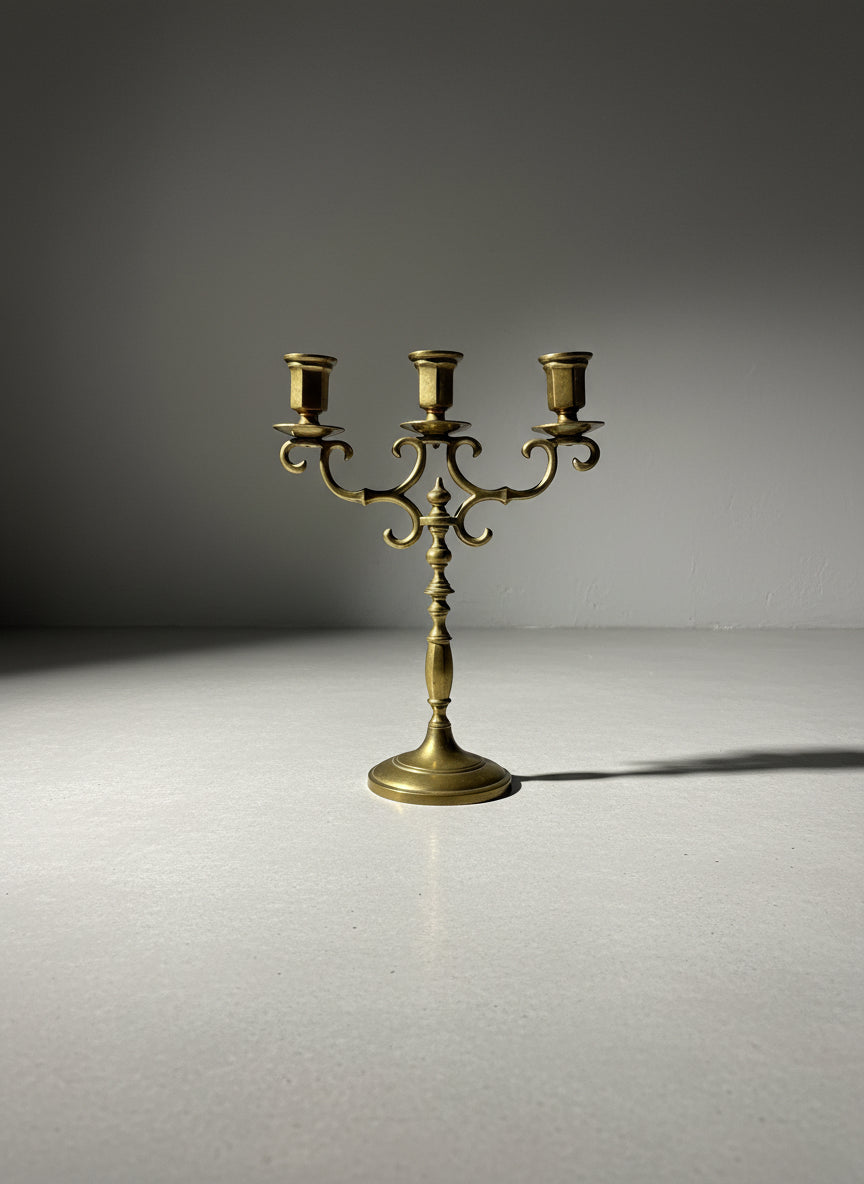 The Brass Triform Candelabra No. 11