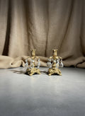 The Brass Rococo Crystal Drop Pair No. 44