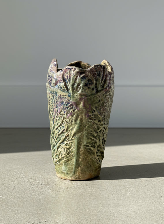 Glazed Cabbage-Shaped Vase