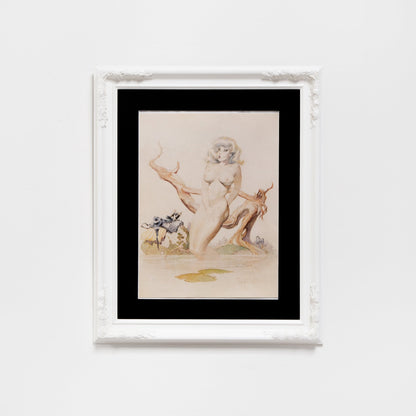 Bathing Girl Print by Frank Frazetta (Vintage)