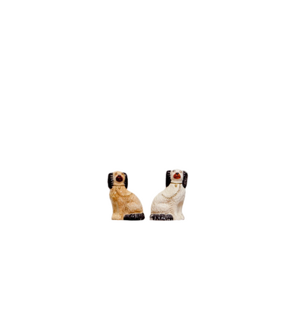 Victorian Pair of Staffordshire Dog Figurines