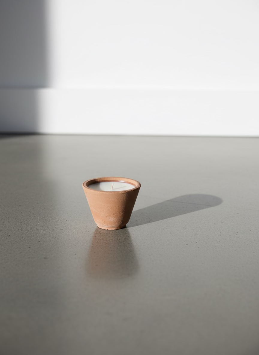 H+G Terracotta Candle Study