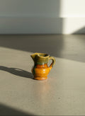 miniature hand thrown ceramic pitcher
