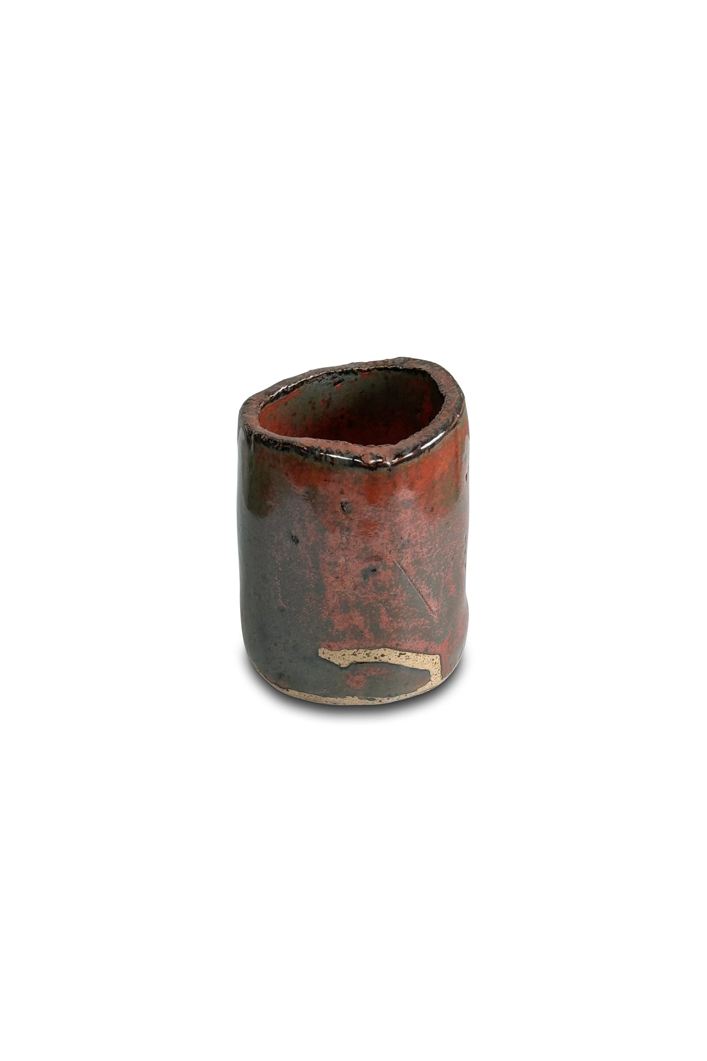 Vintage Signed Handmade Glazed Ceramic Vase