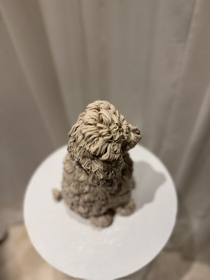 Vintage Mid-Century Ceramic Spaghetti Poodle Figurine