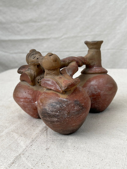 Rare Pre Columbian Terracotta Chimu Vessel Pottery