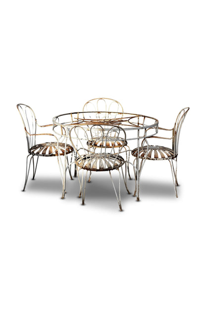 Vintage Francois Carre Garden Chairs & Table