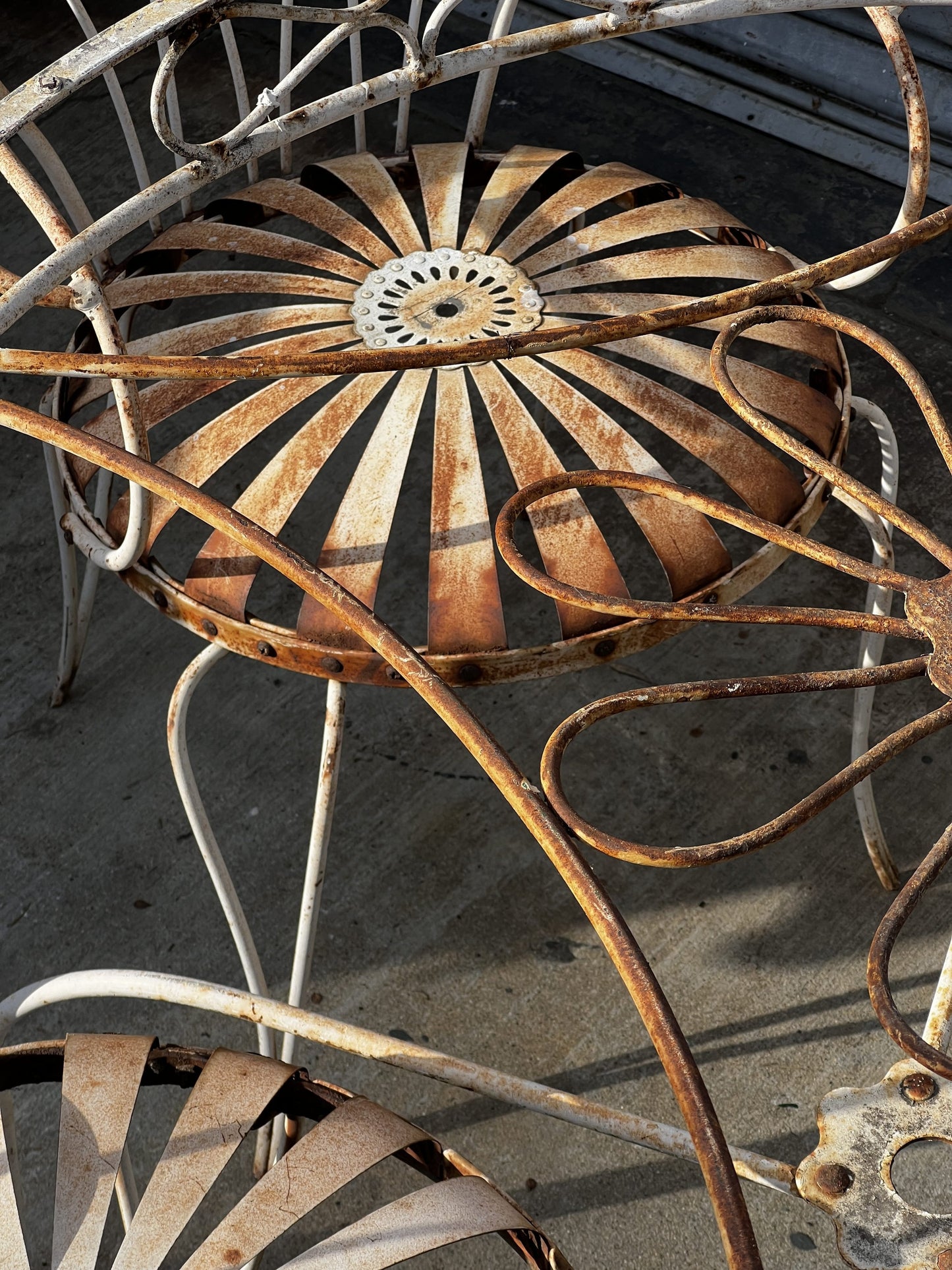 Vintage Francois Carre Garden Chairs & Table