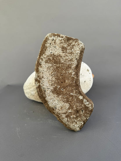 Vintage Handcrafted Concrete Duck Garden Sculpture – Rustic Outdoor Decor