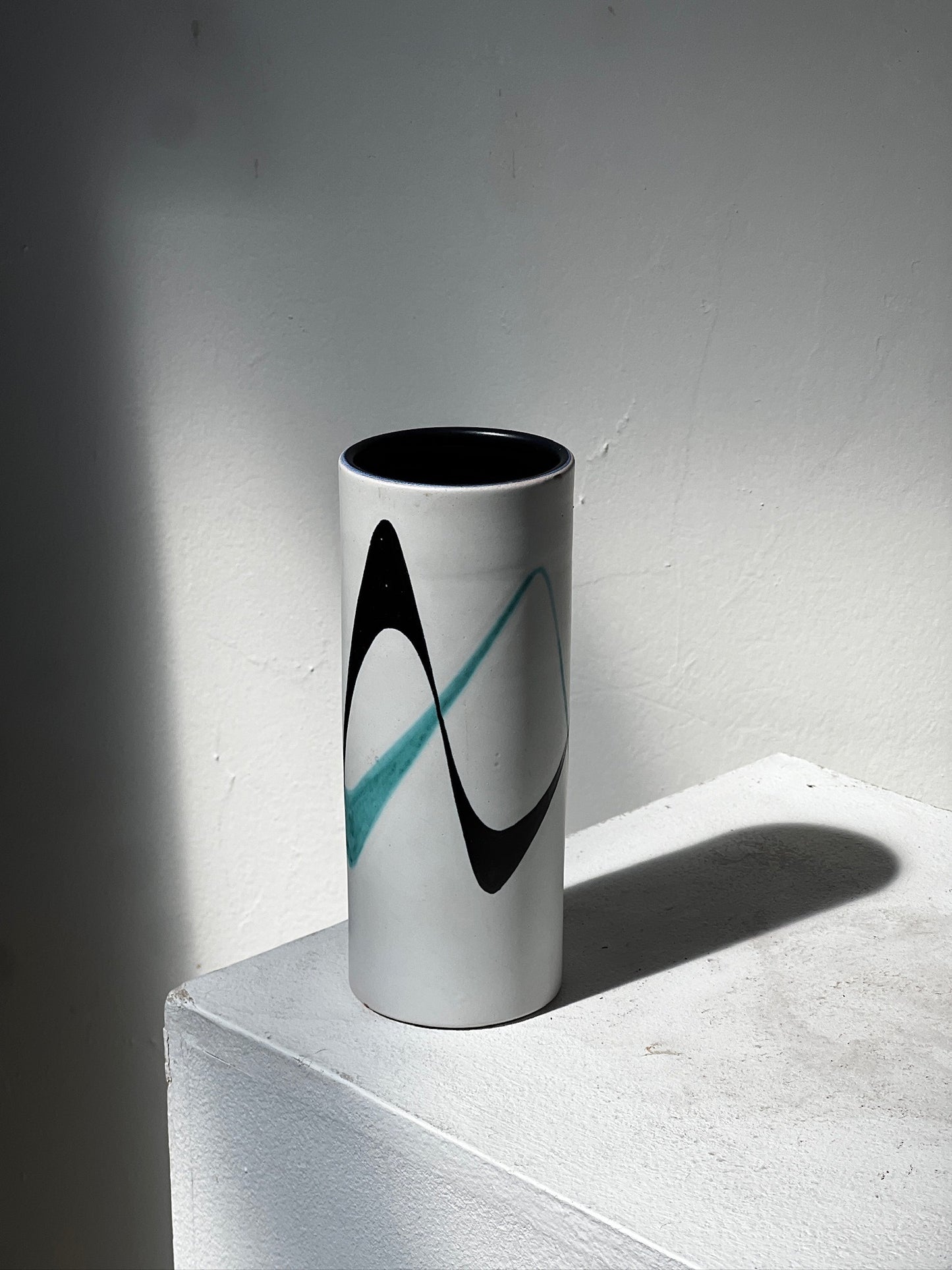 Vintage Müller Lucerne Studio Pottery Vase - Mid-Century Modern Swiss Ceramic