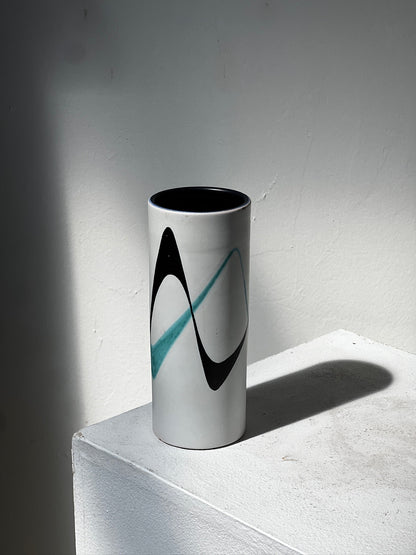 Vintage Müller Lucerne Studio Pottery Vase - Mid-Century Modern Swiss Ceramic
