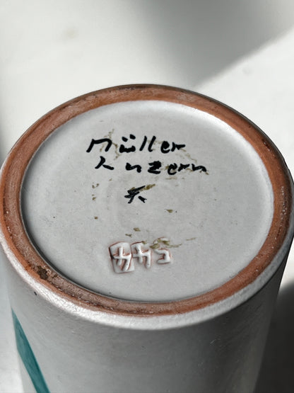 Vintage Müller Lucerne Studio Pottery Vase - Mid-Century Modern Swiss Ceramic