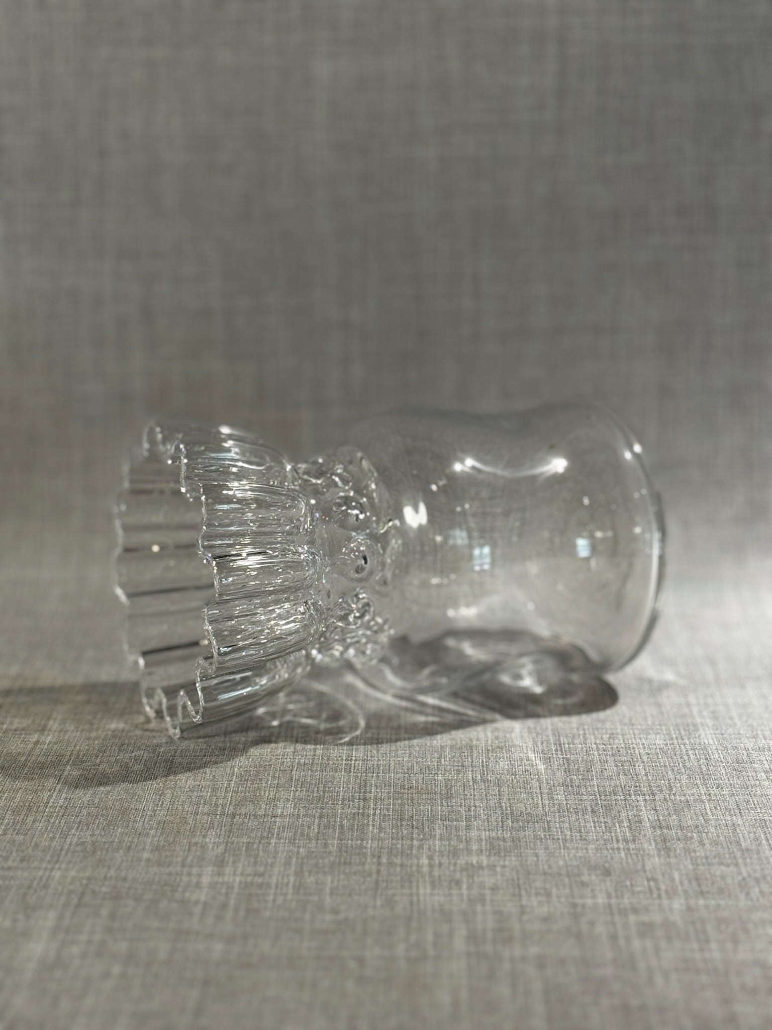 Mid-Century Kosta Boda Clear Art Glass Vase by Rolf Sinnemark – Sweden, 1960s–70s