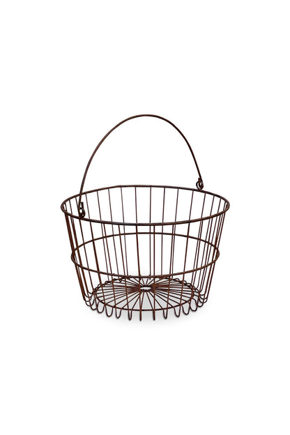 Primitive Egg Gathering Wire Basket