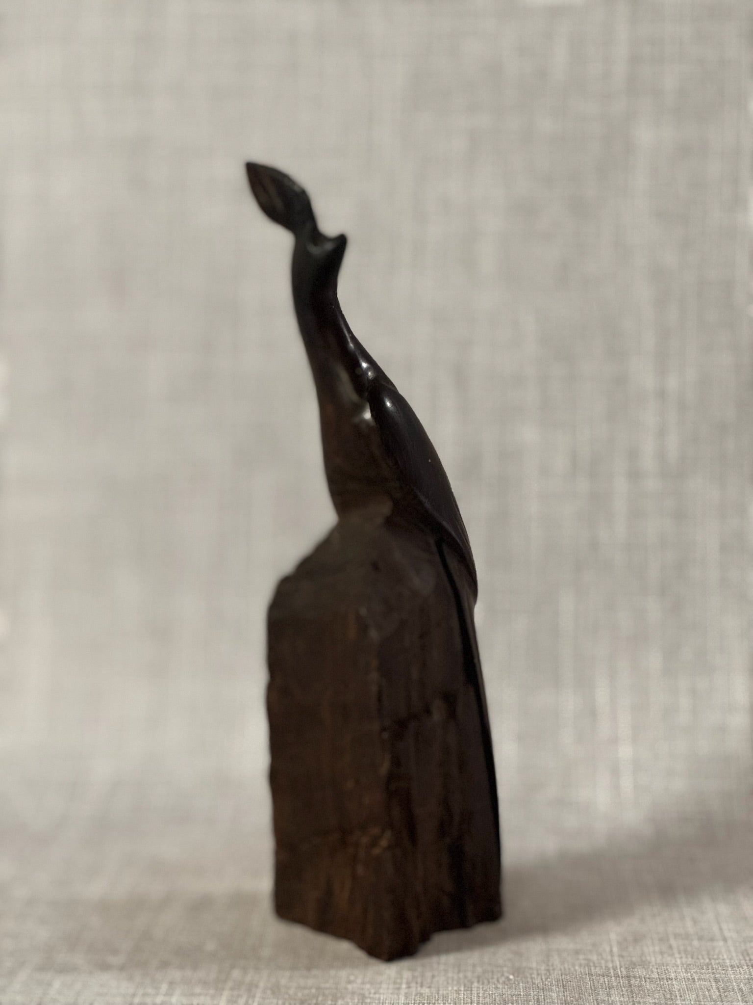 Hand-Carved Ironwood Pheasant Sculpture – Vintage Southwestern Art