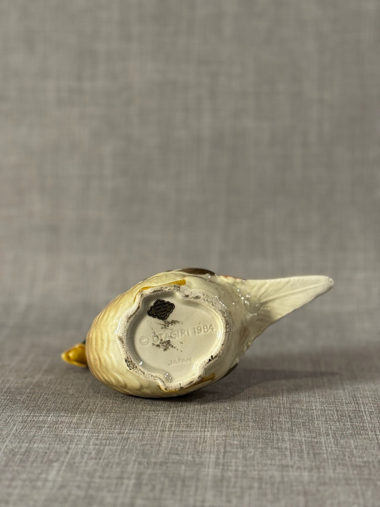 Vintage 1984 Otagiri Japan Handcrafted Pheasant Figural Ceramic Planter